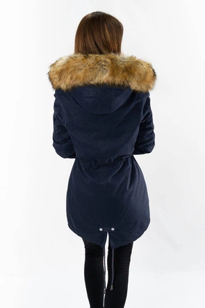 DAMSKA PARKA Z PODPINKĄ GRANATOWA (1998)