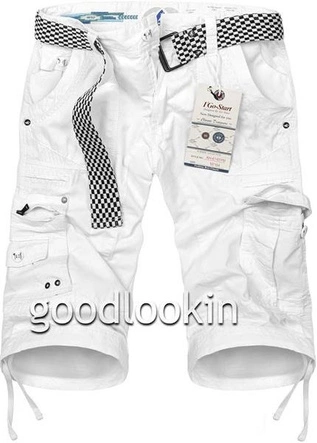 SPODENKI Z PASKIEM I'GO-START BIAŁE (6145)