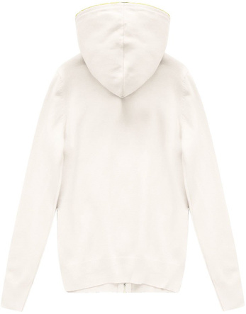 ROZPINANY SWETER Z KAPTUREM ECRU (P101)