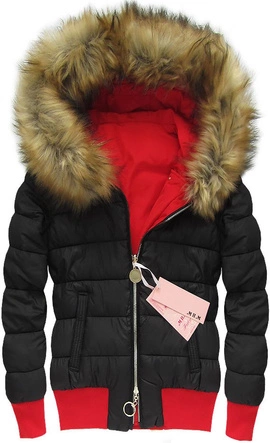 DWUSTRONNA KURTKA BOMBER CZERWONA (W712)