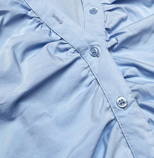 Bluzka koszulowa body niebieska (SSD16282D)