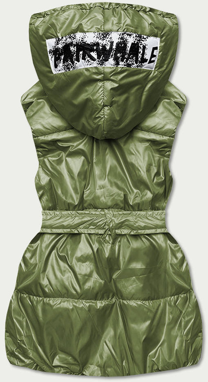 Bezrękawnik damski oversize zielony (ka-016)