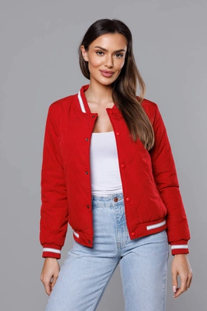 Kurtka damska bomberka ciemnoczerwona (16M9070-270)