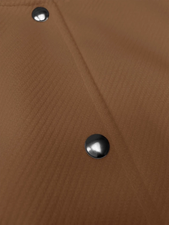 Wełniana kurtka bomber karmel (15687)