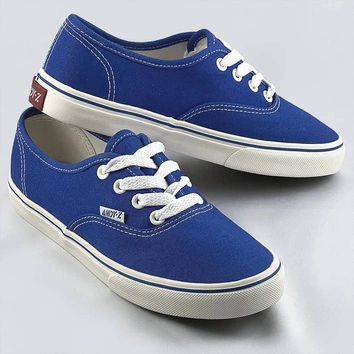 Sznurowane tenisówki damskie chabrowe (a8865)