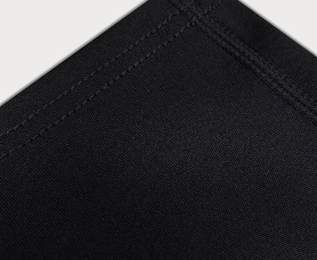 Legginsy damskie z ozdobnymi szwami czarne (54460)