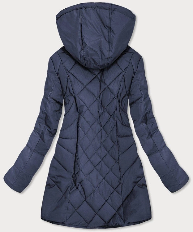 PIKOWANA KURTKA DAMSKA GRANATOWA (2025-2)