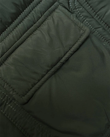 Puchowa kamizelka damska khaki (B8153-11)