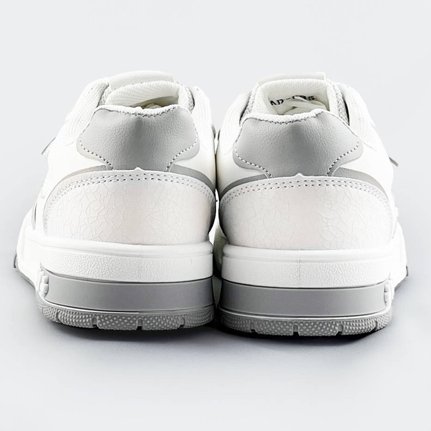 Damskie adidasy dwukolorowe biało-szare (ad-585)