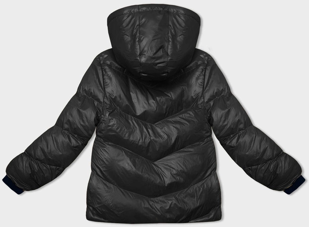 Puchowa kurtka zimowa damska czarna (23065-392)