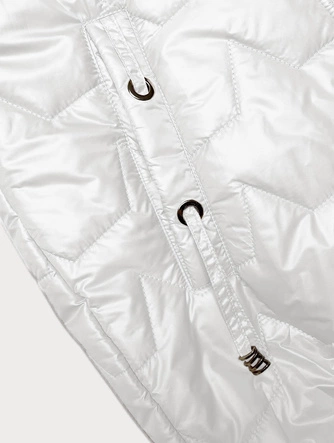 Bezrękawnik damski ze ściągaczem na dole S'West perłowy (B8240/B8342-9)