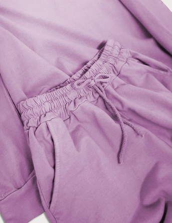 BAWEŁNIANY DRES DAMSKI LILAC (610ART)