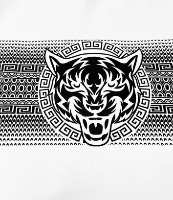 Cienka bluza z nadrukiem biała (8B1103-1)