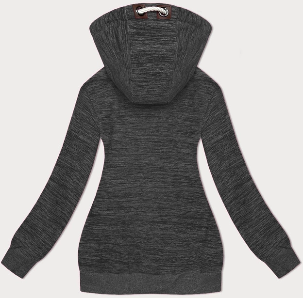 Rozpinana bluza polarowa grafit melanż (2310)