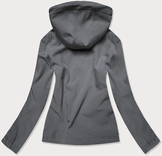 DAMSKA KURTKA TREKKINGOWA GRAFIT-RÓŻ (HH029)