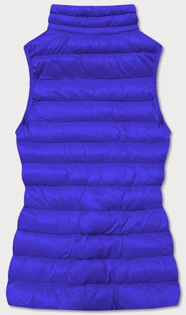 Krótka kamizelka pikowana damska chabrowa (23077-184)