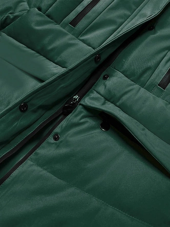 CIEPŁA ZIMOWA KURTKA DAMSKA ZIELONA (H997-26)