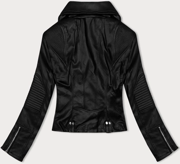 Damska ramoneska z kołnierzem J Style czarna (11Z8109)