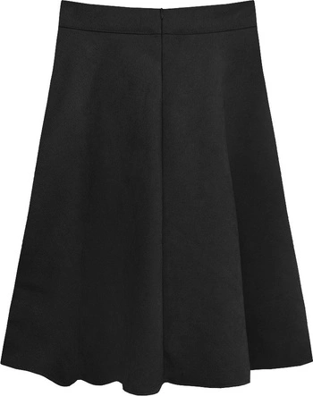 ROZKLOSZOWANA SPÓDNICA CZARNA (537ART)