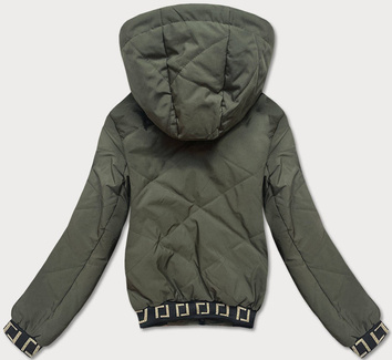 Damska kurtka bomberka khaki (b8098-11)