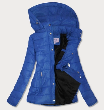 DAMSKA KURTKA PIKOWANA NIEBIESKA (W351)