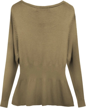 SWETER Z ŻABOTEM KARMELOWY (1527)