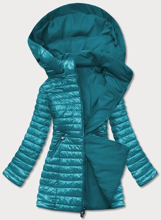 DWUSTRONNA KURTKA DAMSKA MORSKA (6808-337)