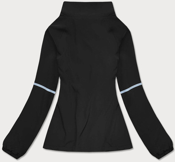 Cienka bluza na suwak czarna (20325)
