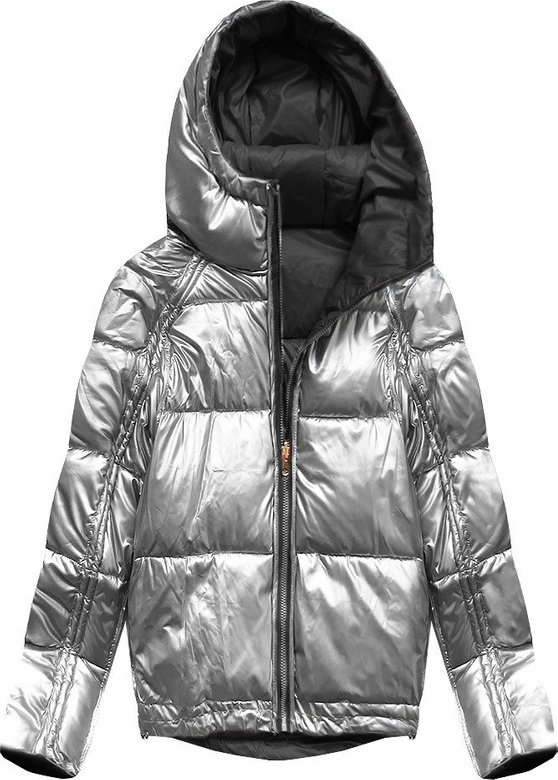 DWUSTRONNA ZIMOWA KURTKA DAMSKA CZARNA (X921X)