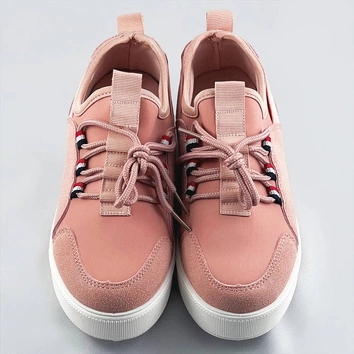 Wsuwane tenisówki damskie różowe (c1039)