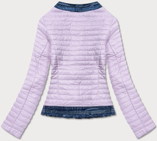 KURTKA Z JEANSOWYMI WSTAWKAMI WRZOSOWA (X7180X)