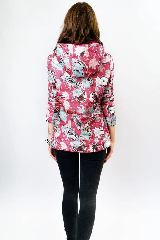 Damska kurtka dwustronna różowa (7174)