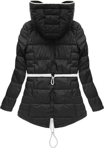 ASYMETRYCZNA KURTKA CZARNA (W388)