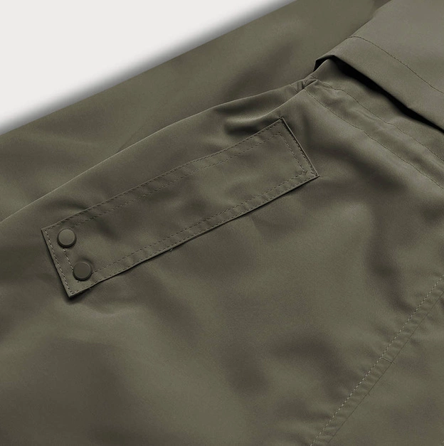 CIENKA KURTKA DAMSKA NA PODSZEWCE KHAKI (B8120-11)
