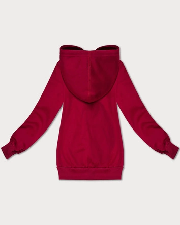 Luźna bluza kangurka z kapturem S'West czerwona (B-11#)