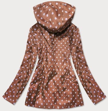 KURTKA DAMSKA TYPU 2W1 KARMEL-KROPKI (R8893)