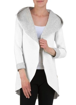 NARZUTKA BLUZA SWEETISSIMA BIAŁO-SZARA (8103-6)