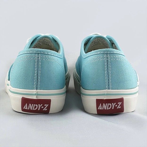 Sznurowane tenisówki damskie jasny niebieski (a8865)