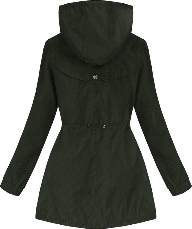 DWUSTRONNA PARKA Z KAPTUREM KHAKI (W645)