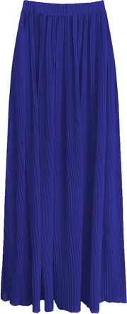 PLISOWANA SPÓDNICA MAXI CHABROWA (X9230X)