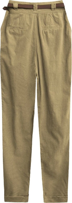 SPODNIE SZTRUKSOWE BEŻOWE (2218)