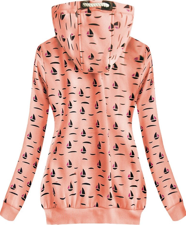 CIEPŁA BLUZA Z KAPTUREM ŁOSOSIOWA (1912)