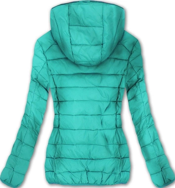 PIKOWANA KURTKA Z KAPTUREM MORSKA (7092)