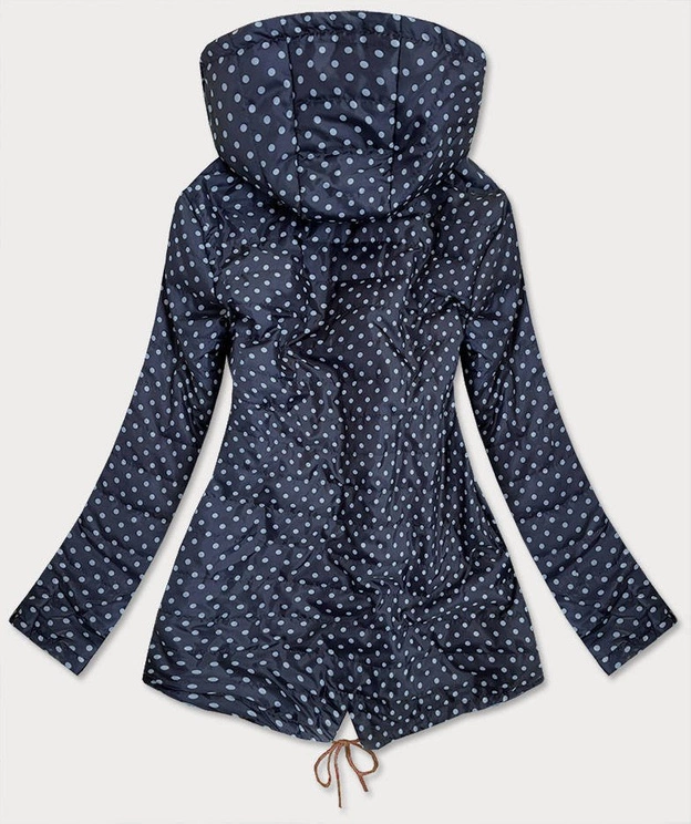 DWUSTRONNA KURTKA DAMSKA GROSZKI MUSZTARDOWA (MM70)