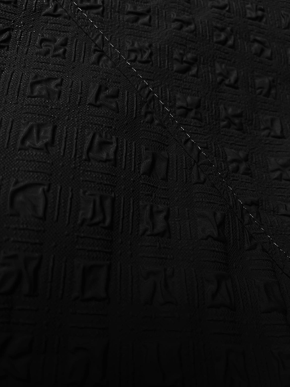 Dwustronny płaszcz damski z paskiem czarny (WD202307)