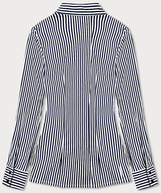 Bluzka koszulowa paski granat-biały (AWY2013)