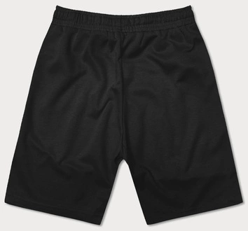 Dwukolorowe spodenki męskie czarne (8K930-3)
