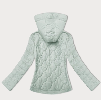 Pikowana krótka kurtka damska J Style miętowa (16M9239-156)