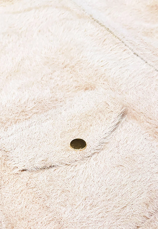 Krótka wełniana kurtka alpaka ecru (553)