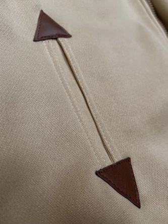 Rozpinana gładka bluza damska beżowa (2311)